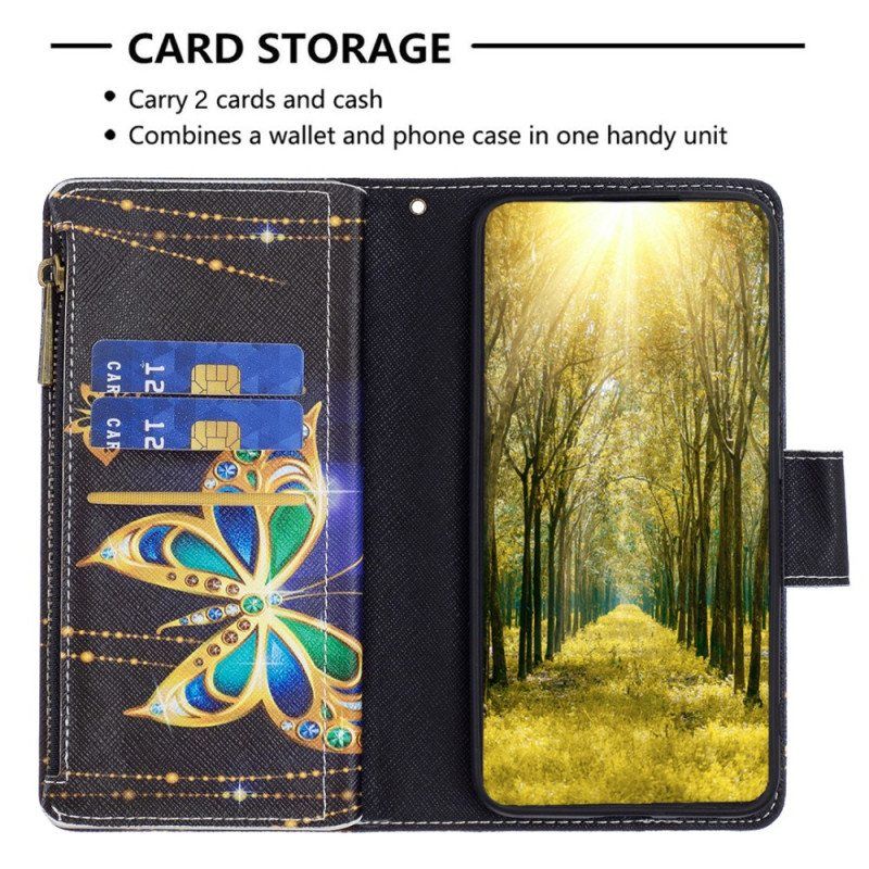 Folio Deksel Til Xiaomi 13 Lite Lommebok Golden Butterflies Lommebok