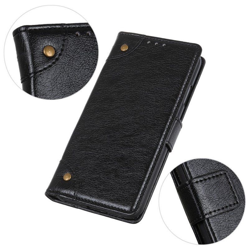 Folio Deksel Til Xiaomi 13 Pro Stil Nappa Leather Vintage Nagler