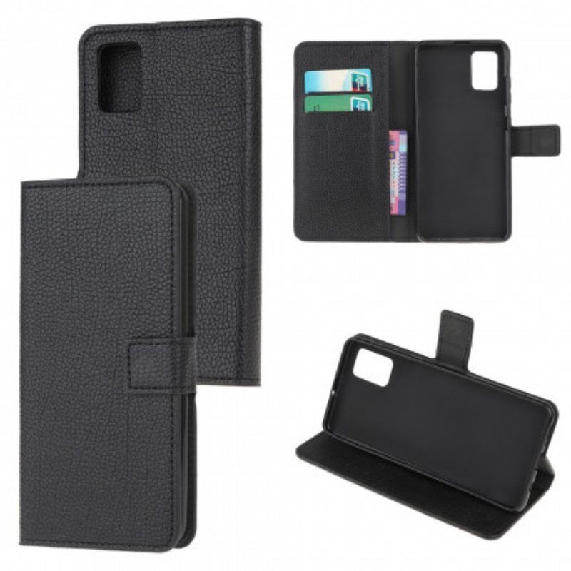 Folio Deksel Til Xiaomi Redmi Note 10 / 10S Litchi Grain Leather Effect