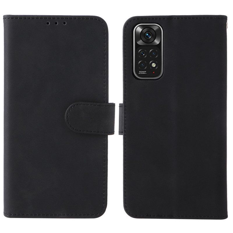 Folio Deksel Til Xiaomi Redmi Note 11 / 11S Skin-touch Med Snor