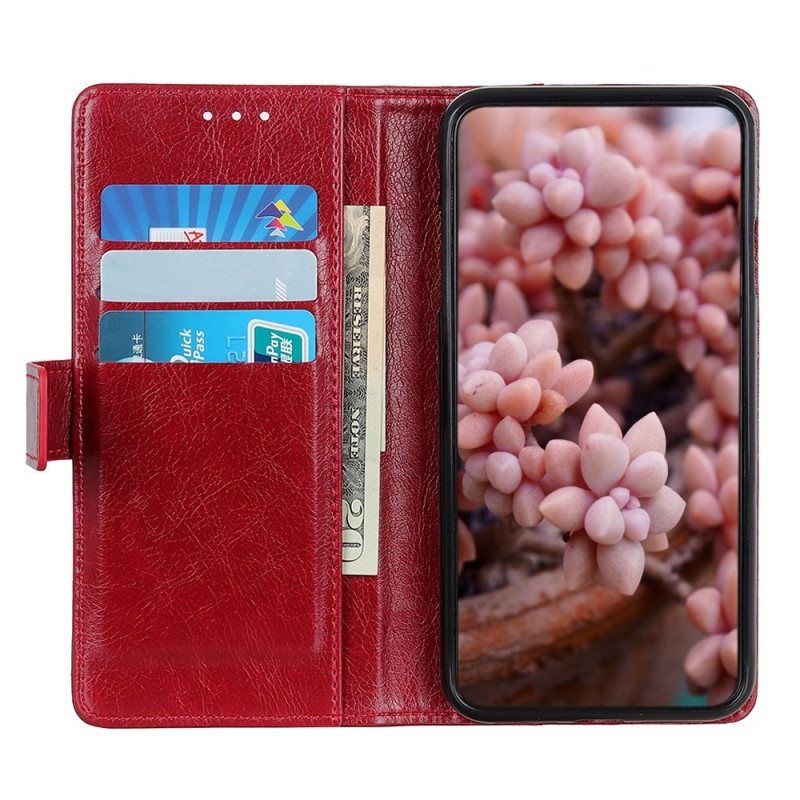 Folio Deksel Til Xiaomi Redmi Note 11 / 11S Stil Nappa Leather Vintage Nagler