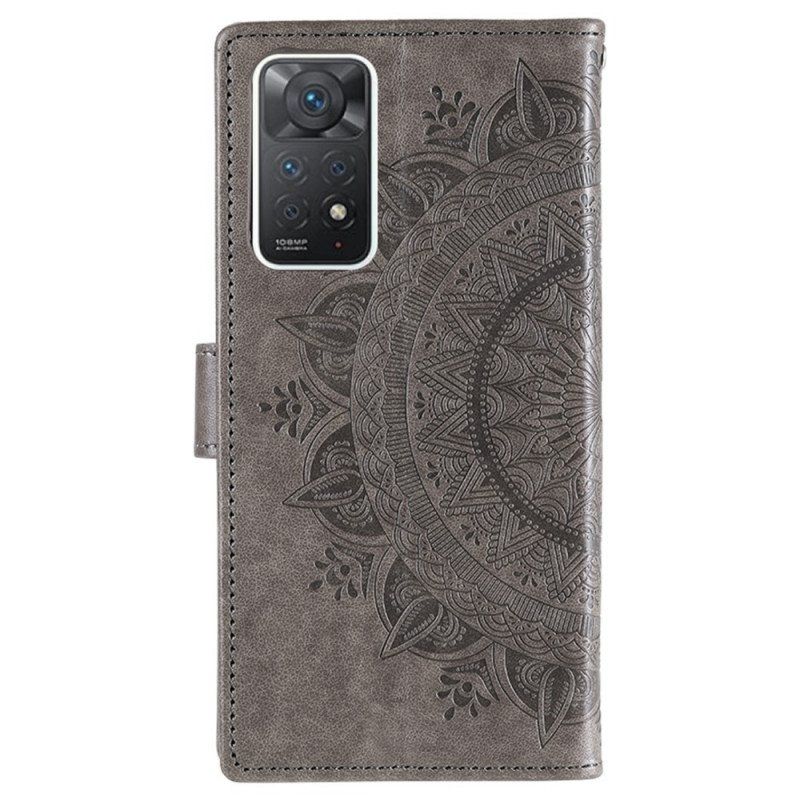 Folio Deksel Til Xiaomi Redmi Note 11 Pro / 11 Pro 5G Sol Mandala