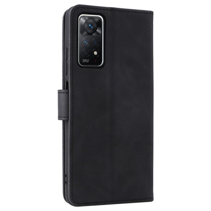 Folio Deksel Til Xiaomi Redmi Note 11 Pro / 11 Pro 5G Stil Skinn Couture