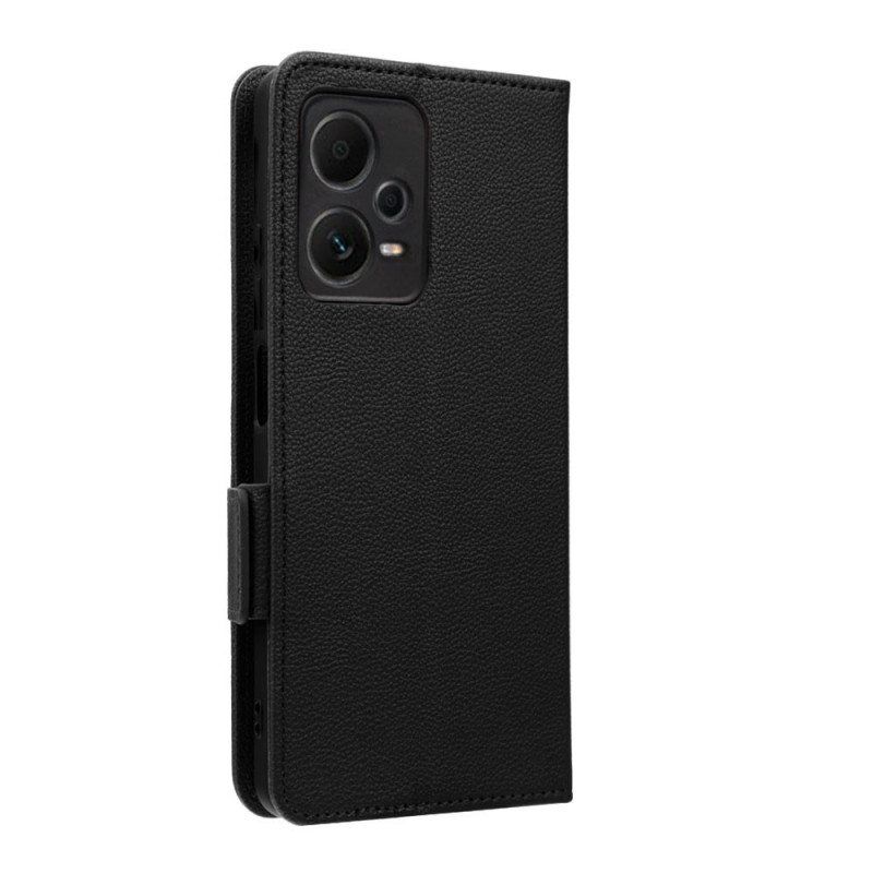 Folio Deksel Til Xiaomi Redmi Note 12 Pro Med Kjede Tynn Strappy