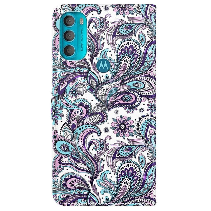 Lærdeksel Til Moto G71 5G Paisley