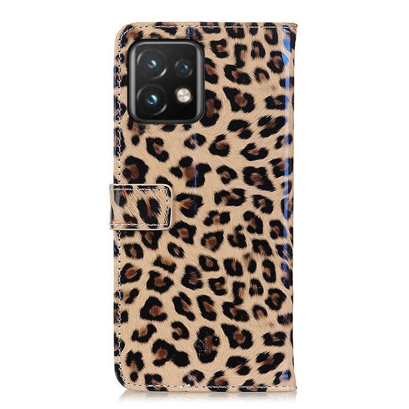 Lærdeksel Til Motorola Edge 40 Pro Leopard