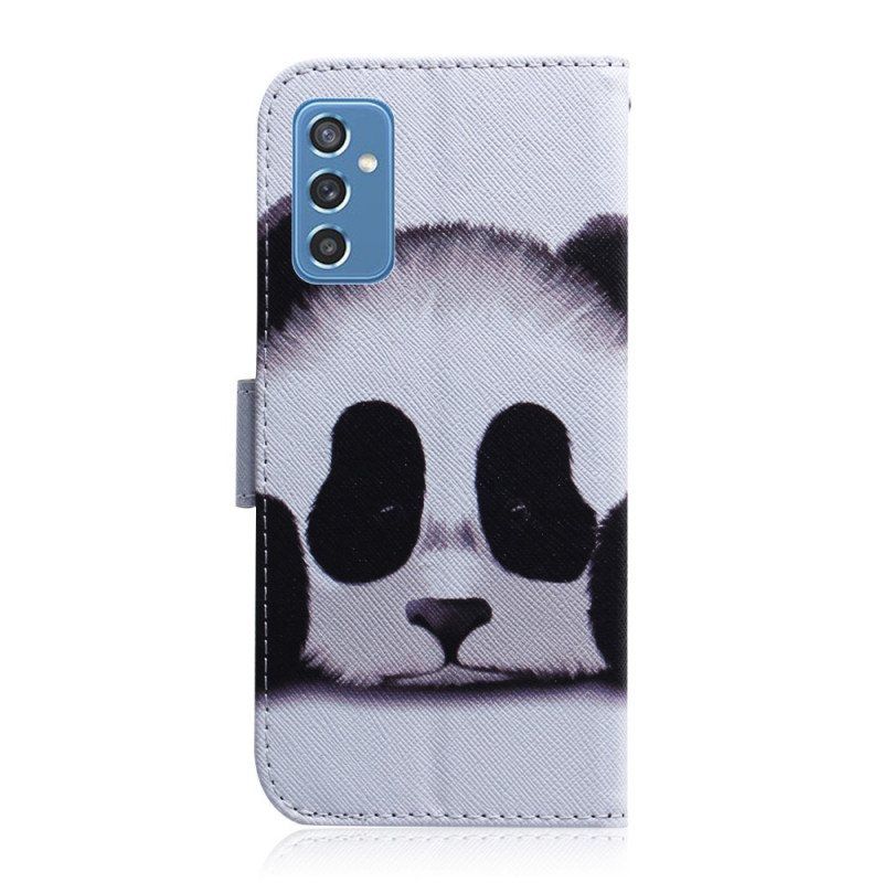 Lærdeksel Til Samsung Galaxy M52 5G Panda Ansikt