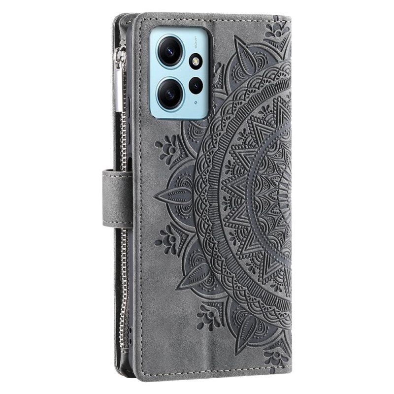 Lærdeksel Til Xiaomi Redmi Note 12 4G Med Mandala Purse