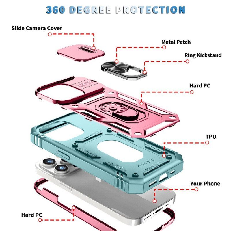 Mobildeksel Til iPhone 14 Pro Ultra Motstandsdyktig Multifunksjonell Bicolor