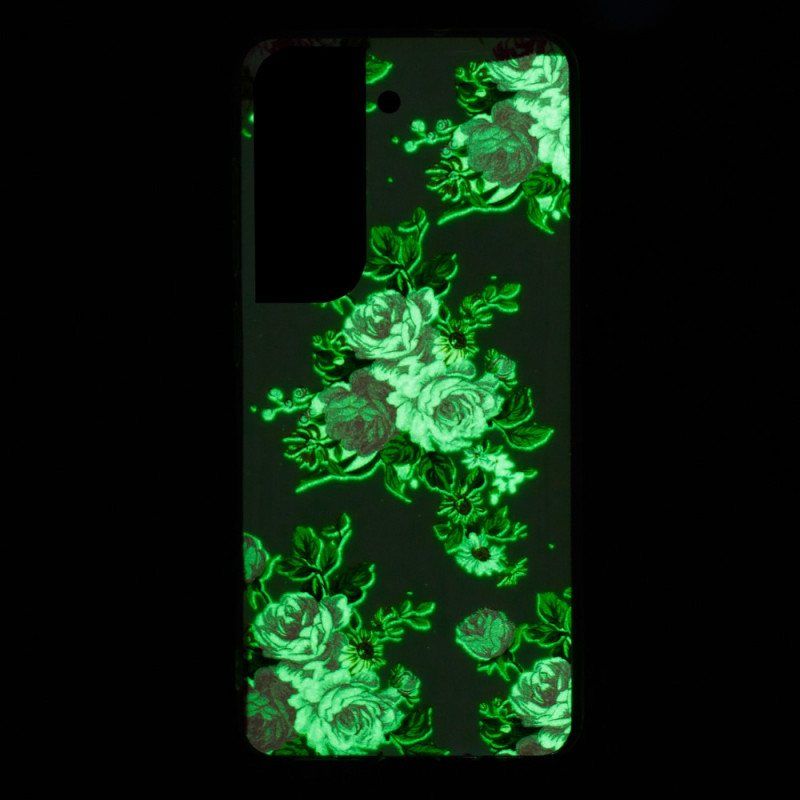 Mobildeksel Til Samsung Galaxy S22 5G Fluorescerende Liberty-blomster