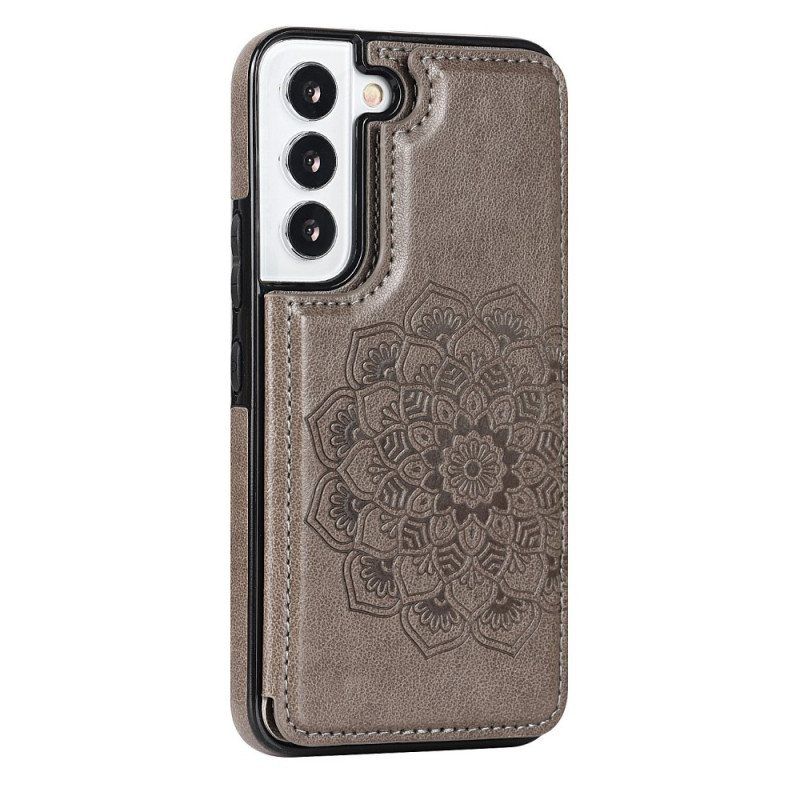 Mobildeksel Til Samsung Galaxy S22 5G Mandala Print Card Holder