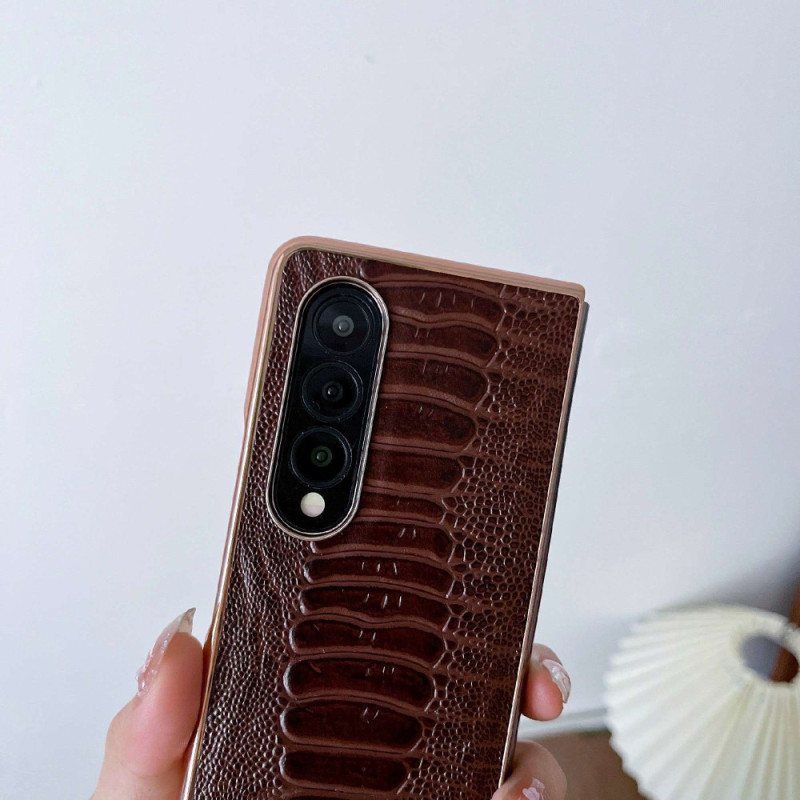 Mobildeksel Til Samsung Galaxy Z Fold 4 Croco Line