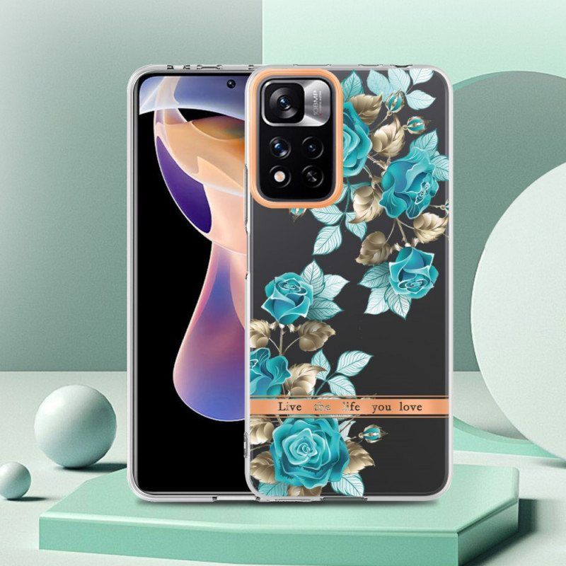 Mobildeksel Til Xiaomi Redmi Note 11 Pro Plus 5G Sømløs Blomster